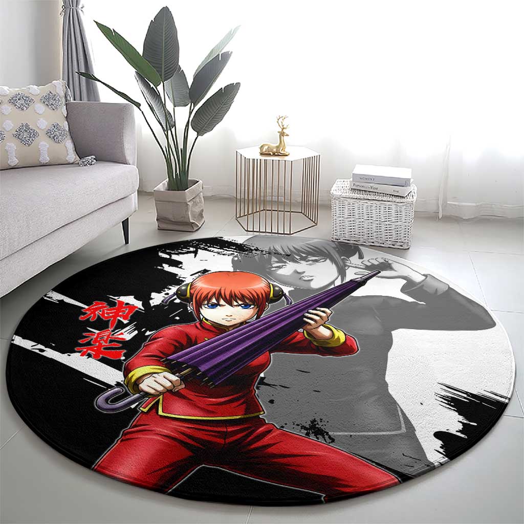 Kagura Round Carpet Fierce Comedy Martial Ink Style