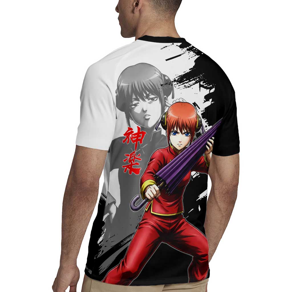 Kagura Rugby Jersey Fierce Comedy Martial Ink Style
