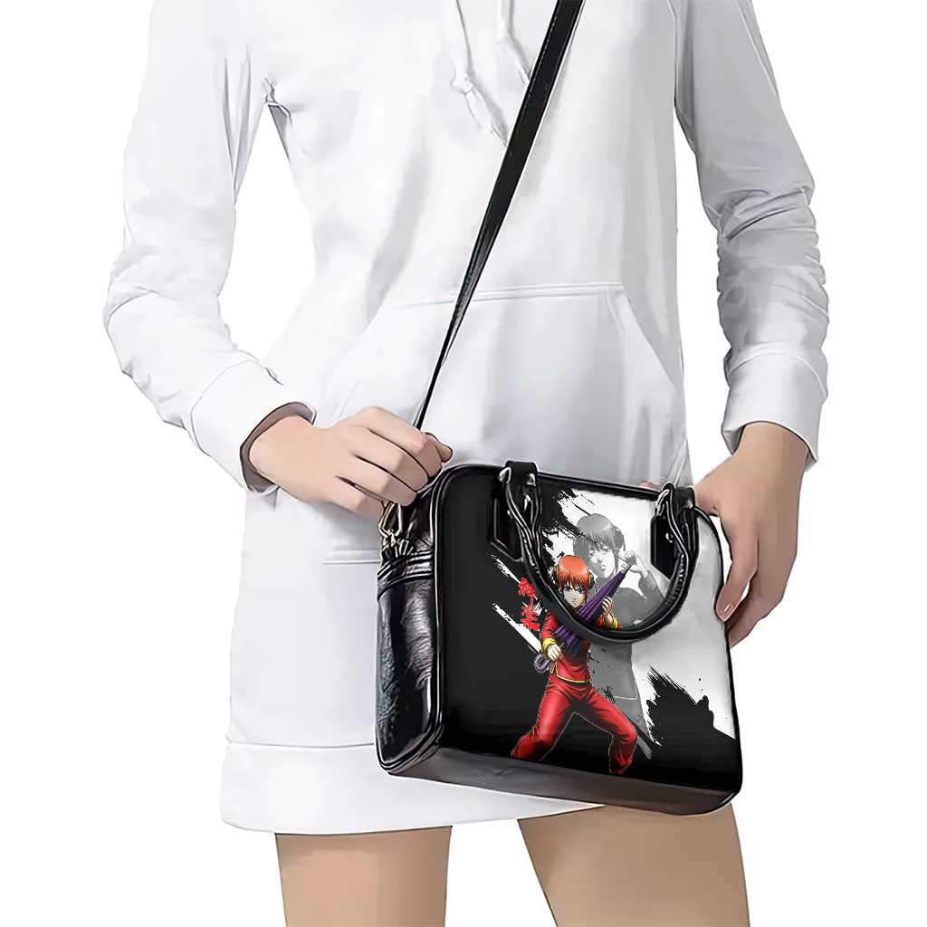 Kagura Shoulder Handbag Fierce Comedy Martial Ink Style