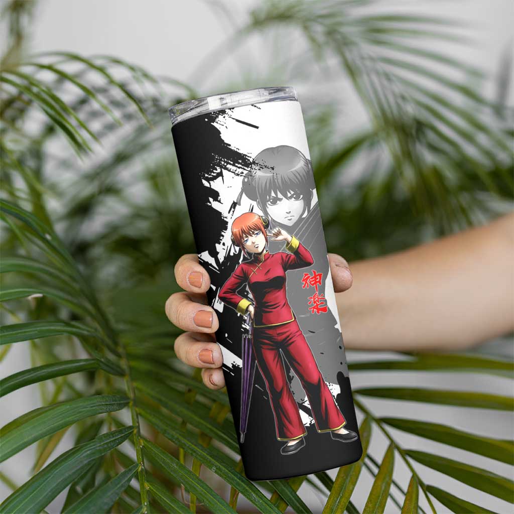 Kagura Skinny Tumbler Fierce Comedy Martial Ink Style