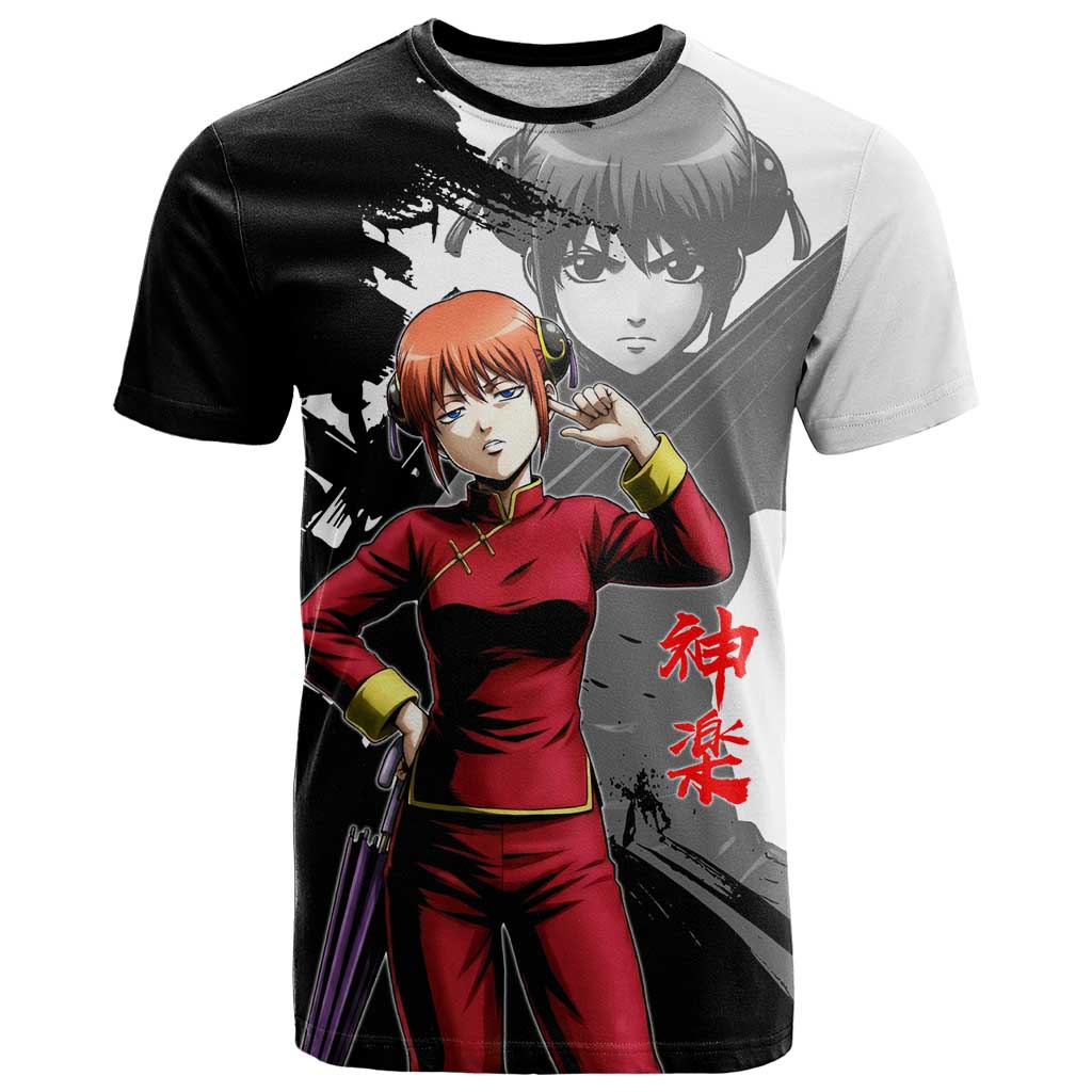 Kagura T Shirt Fierce Comedy Martial Ink Style