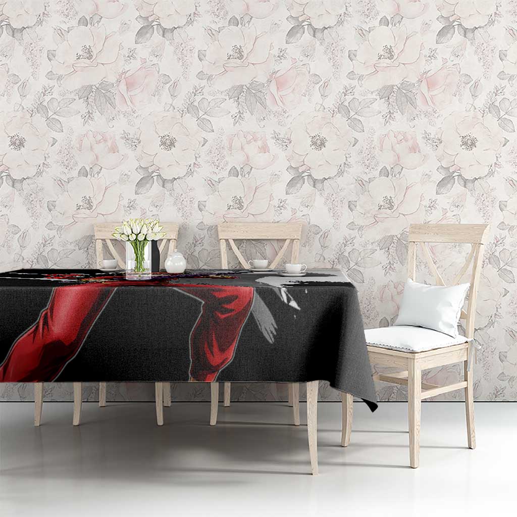 Kagura Tablecloth Fierce Comedy Martial Ink Style