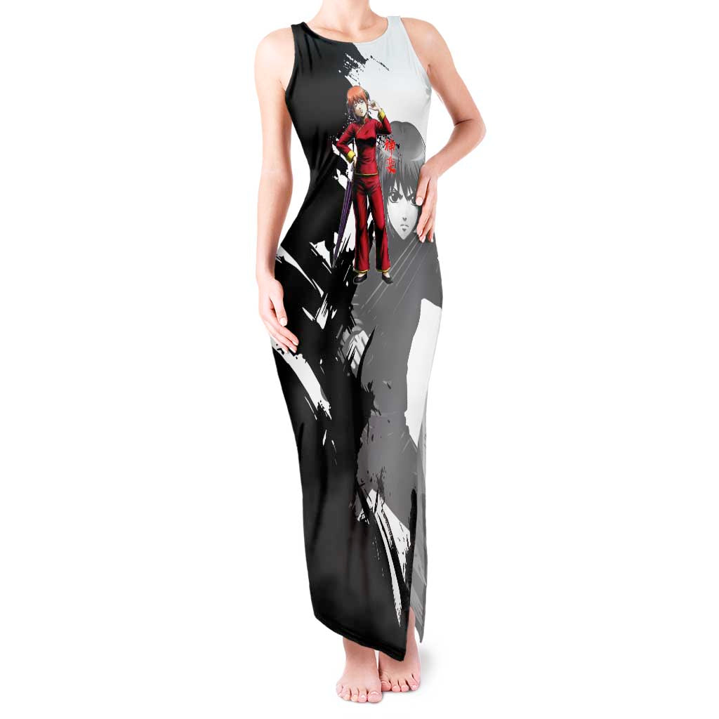 Kagura Tank Maxi Dress Fierce Comedy Martial Ink Style