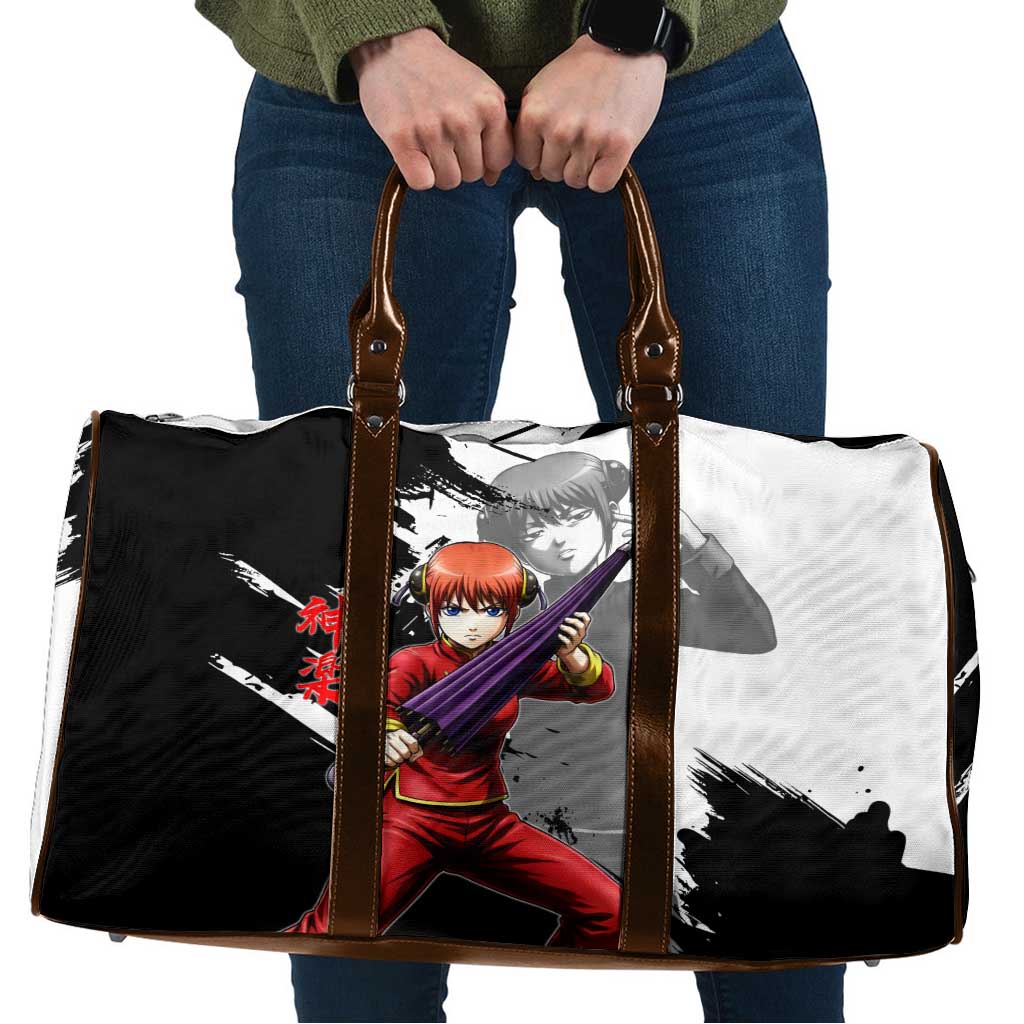 Kagura Travel Bag Fierce Comedy Martial Ink Style