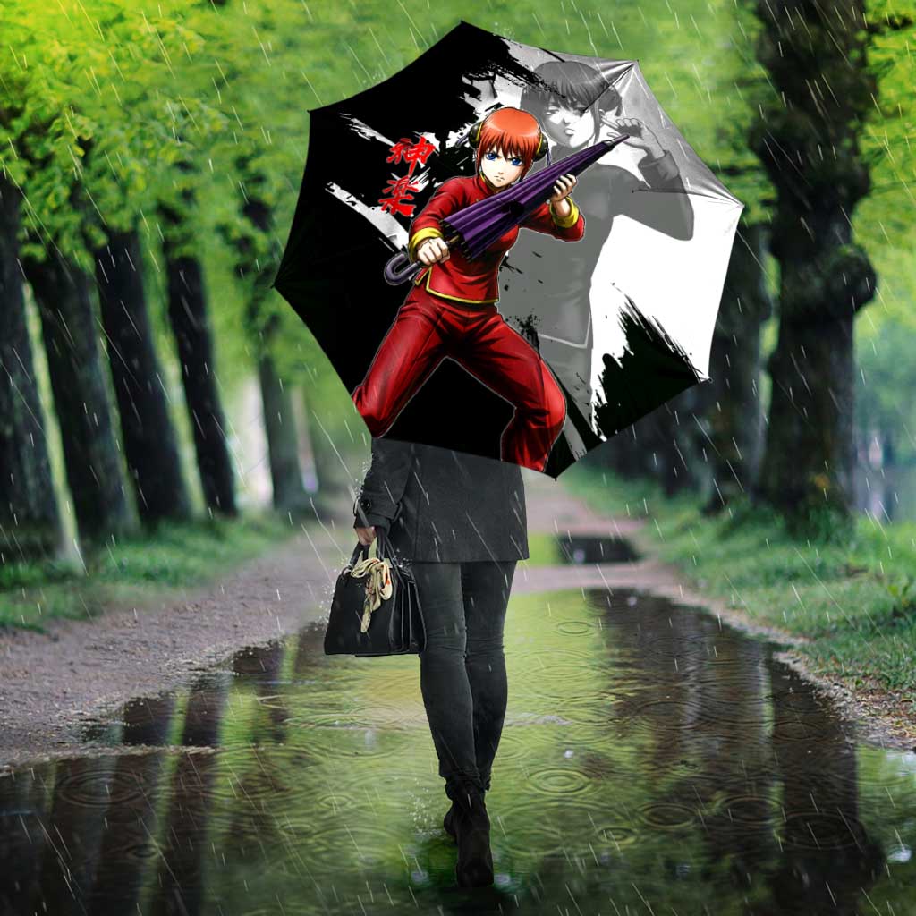 Kagura Umbrella Fierce Comedy Martial Ink Style