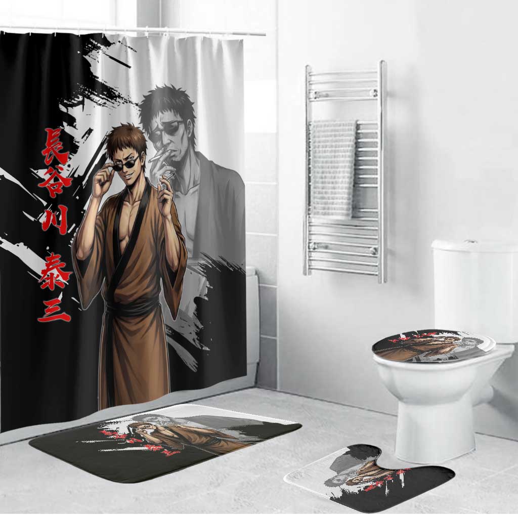 Taizo Hasegawa Bathroom Set Grunge Edo Comedy Ink Style
