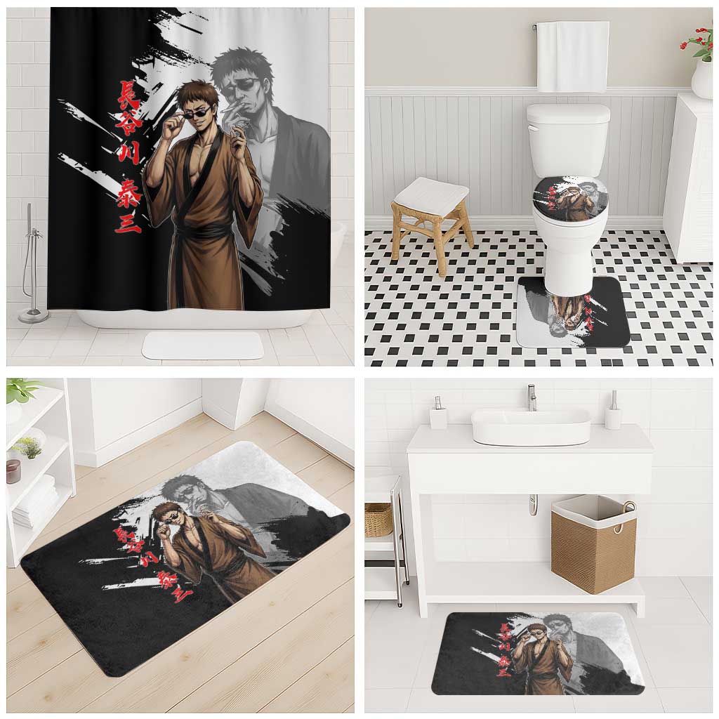 Taizo Hasegawa Bathroom Set Grunge Edo Comedy Ink Style