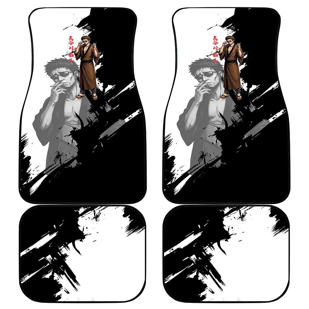 Taizo Hasegawa Car Mats Grunge Edo Comedy Ink Style