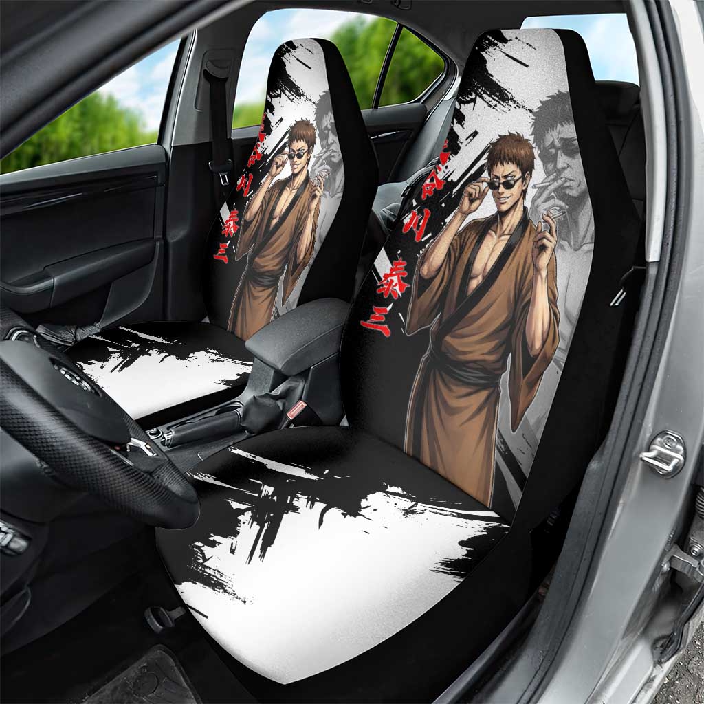 Taizo Hasegawa Car Seat Cover Grunge Edo Comedy Ink Style