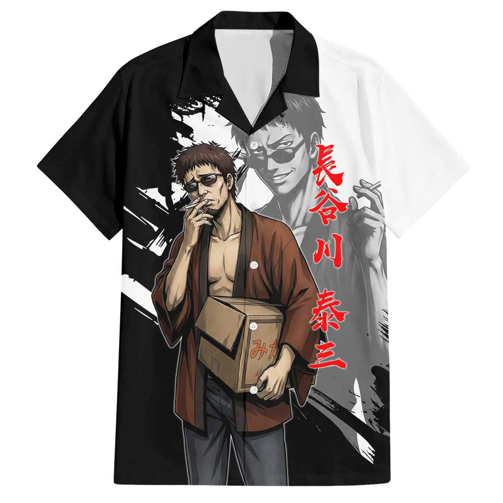 Taizo Hasegawa Hawaiian Shirt Grunge Edo Comedy Ink Style