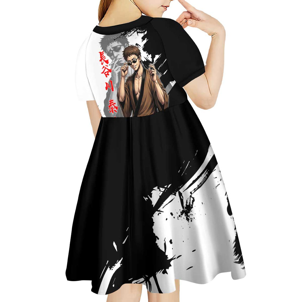 Taizo Hasegawa Kid Short Sleeve Dress Grunge Edo Comedy Ink Style
