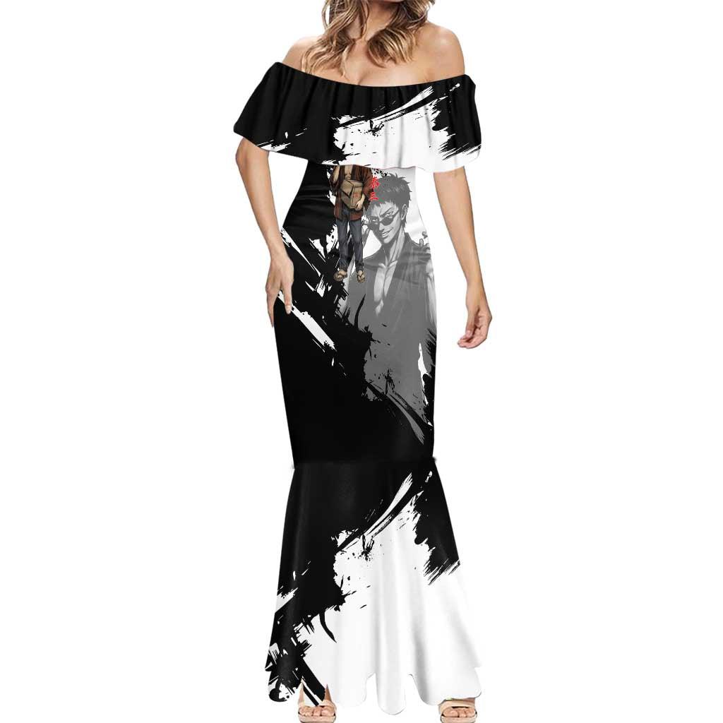 Taizo Hasegawa Mermaid Dress Grunge Edo Comedy Ink Style