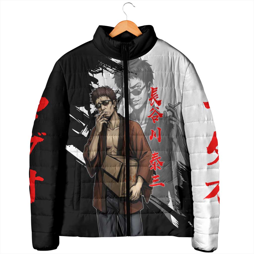 Taizo Hasegawa Padded Jacket Grunge Edo Comedy Ink Style