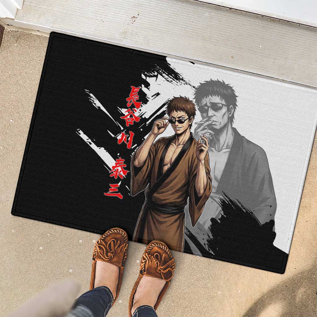 Taizo Hasegawa Rubber Doormat Grunge Edo Comedy Ink Style