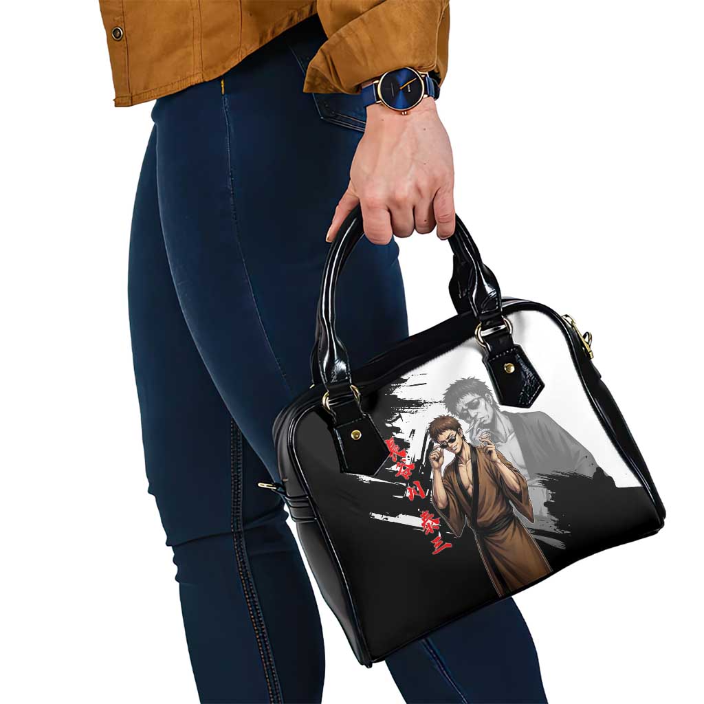 Taizo Hasegawa Shoulder Handbag Grunge Edo Comedy Ink Style