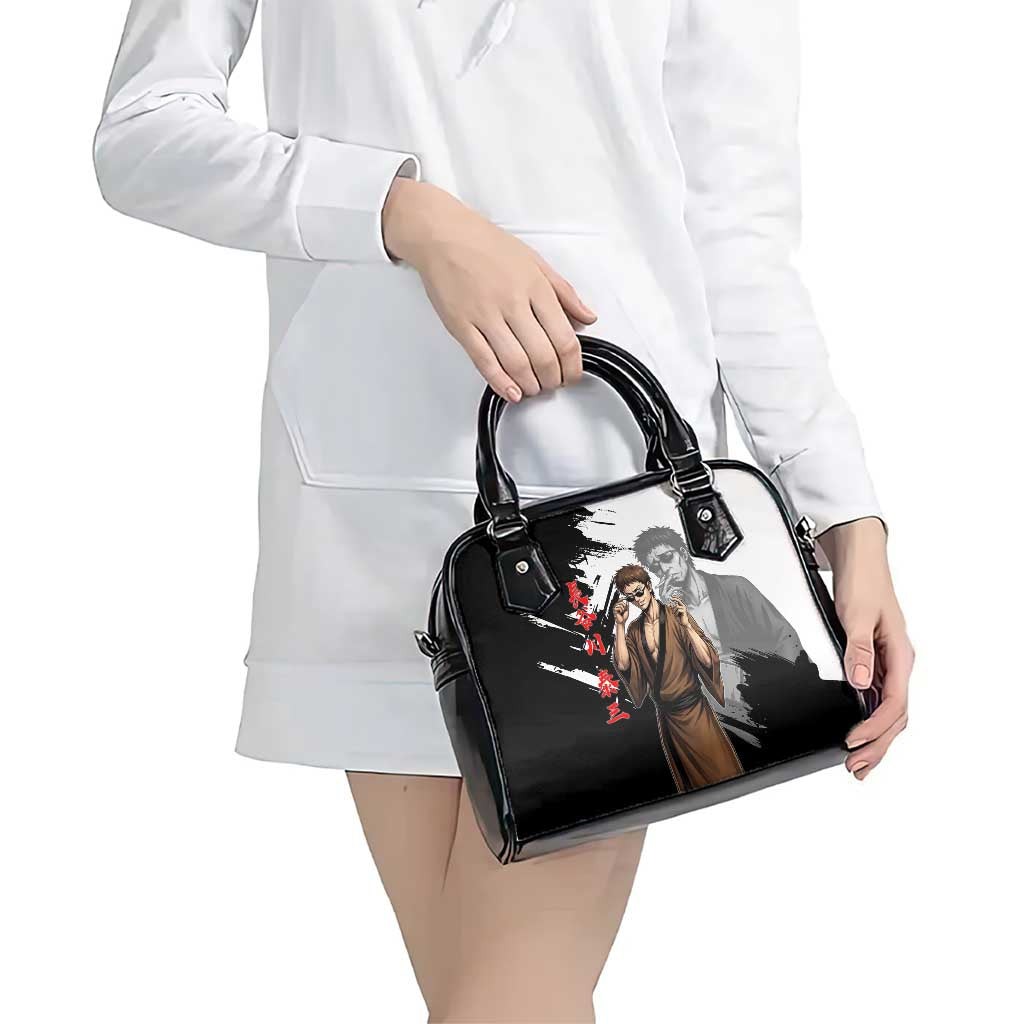 Taizo Hasegawa Shoulder Handbag Grunge Edo Comedy Ink Style