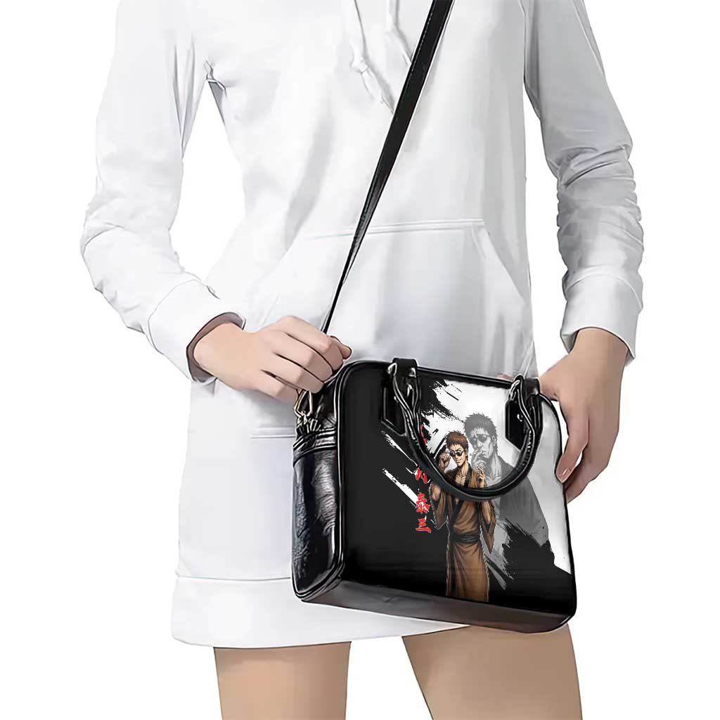 Taizo Hasegawa Shoulder Handbag Grunge Edo Comedy Ink Style