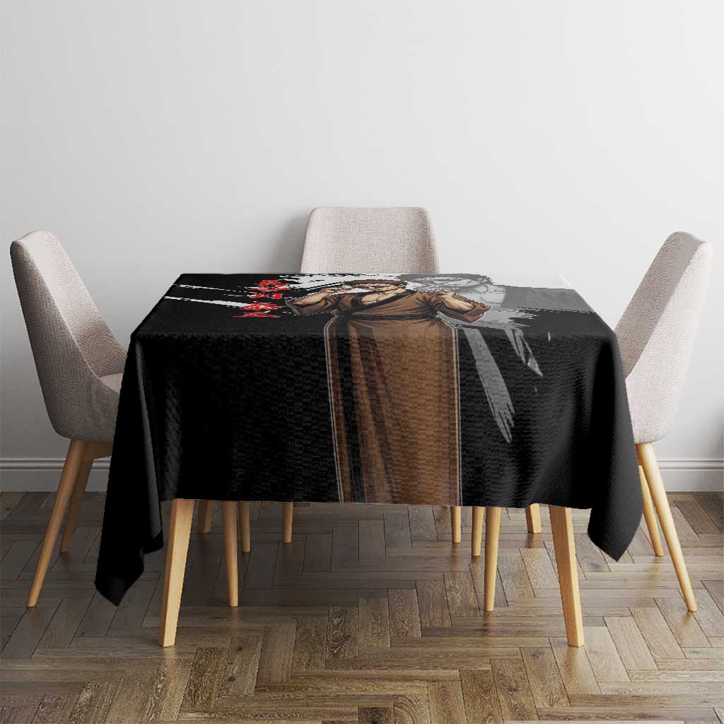 Taizo Hasegawa Tablecloth Grunge Edo Comedy Ink Style