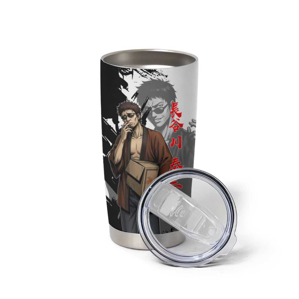 Taizo Hasegawa Tumbler Cup Grunge Edo Comedy Ink Style