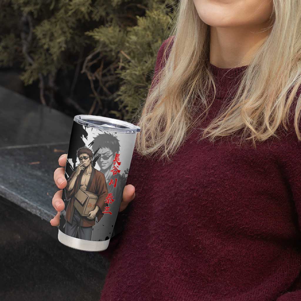 Taizo Hasegawa Tumbler Cup Grunge Edo Comedy Ink Style