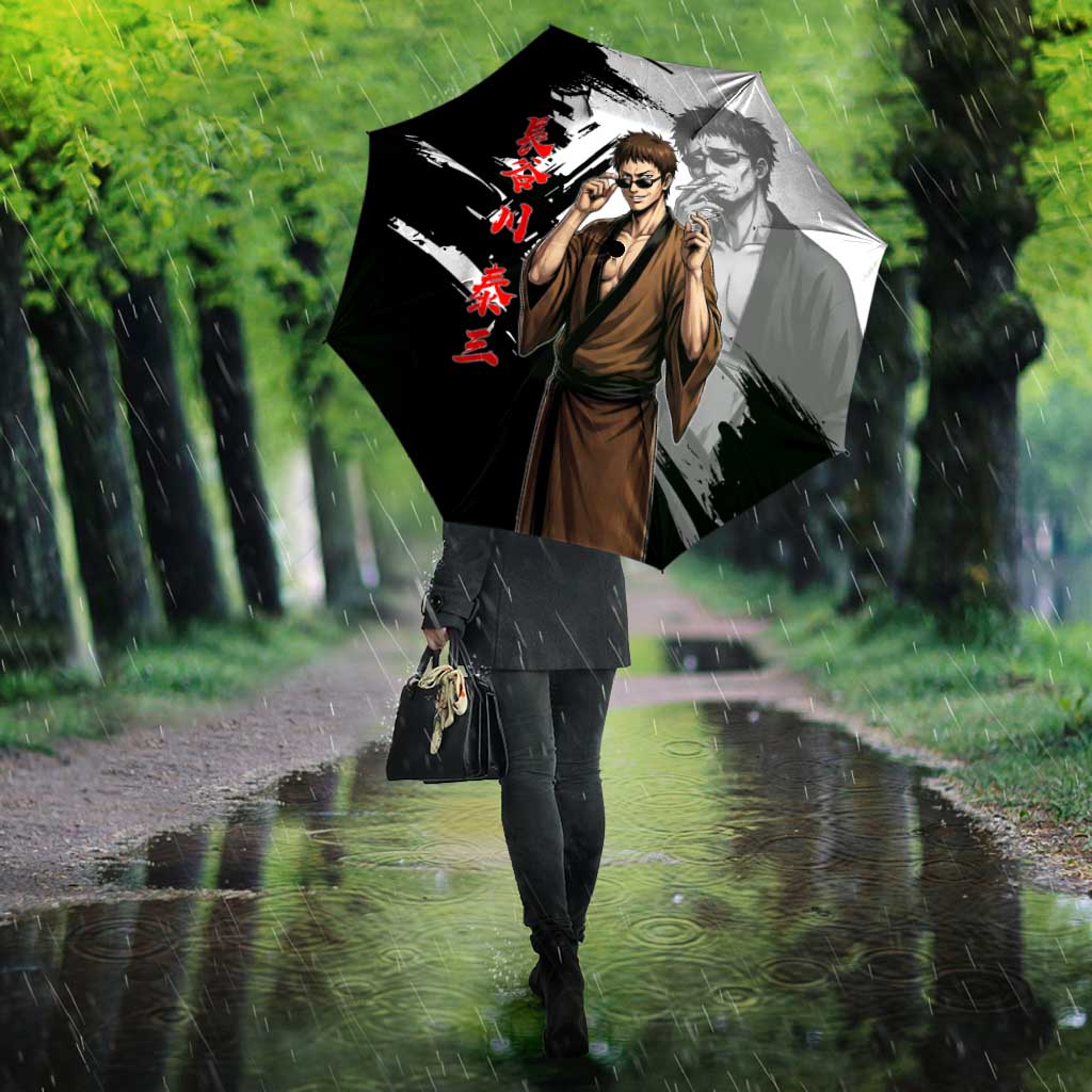 Taizo Hasegawa Umbrella Grunge Edo Comedy Ink Style