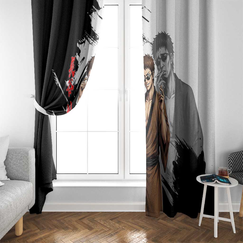 Taizo Hasegawa Window Curtain Grunge Edo Comedy Ink Style