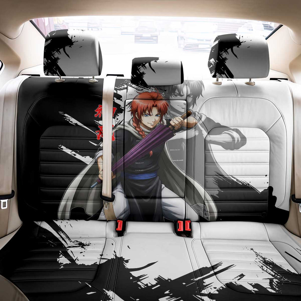Kamui Back Car Seat Cover Rogue Warrior Ink Clash Style