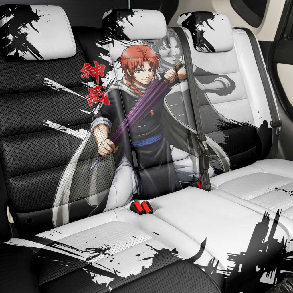 Kamui Back Car Seat Cover Rogue Warrior Ink Clash Style