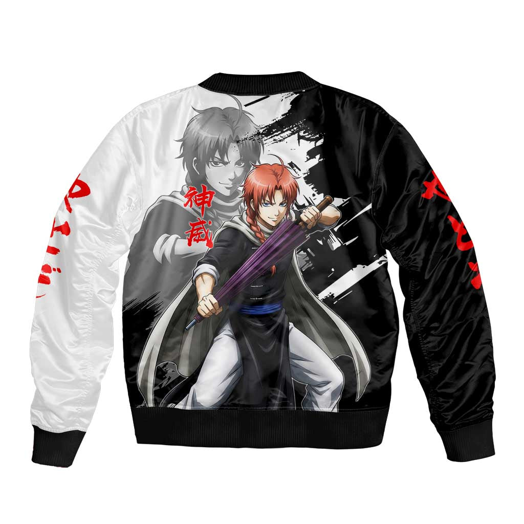 Kamui Bomber Jacket Rogue Warrior Ink Clash Style