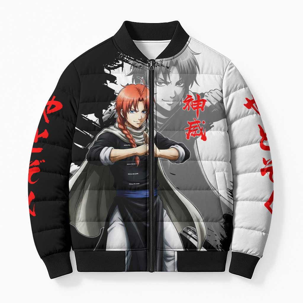 Kamui Bomber Puffer Jacket Rogue Warrior Ink Clash Style