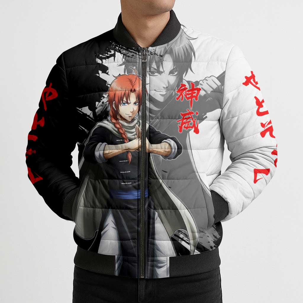 Kamui Bomber Puffer Jacket Rogue Warrior Ink Clash Style