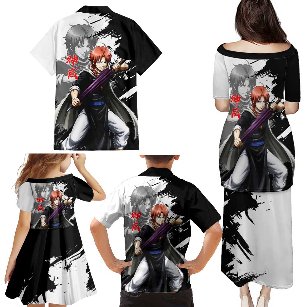 Kamui Family Matching Puletasi and Hawaiian Shirt Rogue Warrior Ink Clash Style