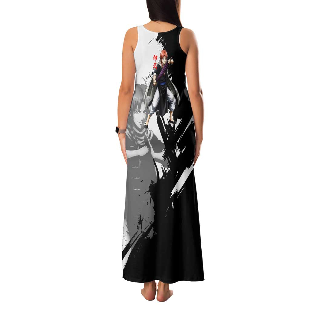 Kamui Family Matching Tank Maxi Dress and Hawaiian Shirt Rogue Warrior Ink Clash Style