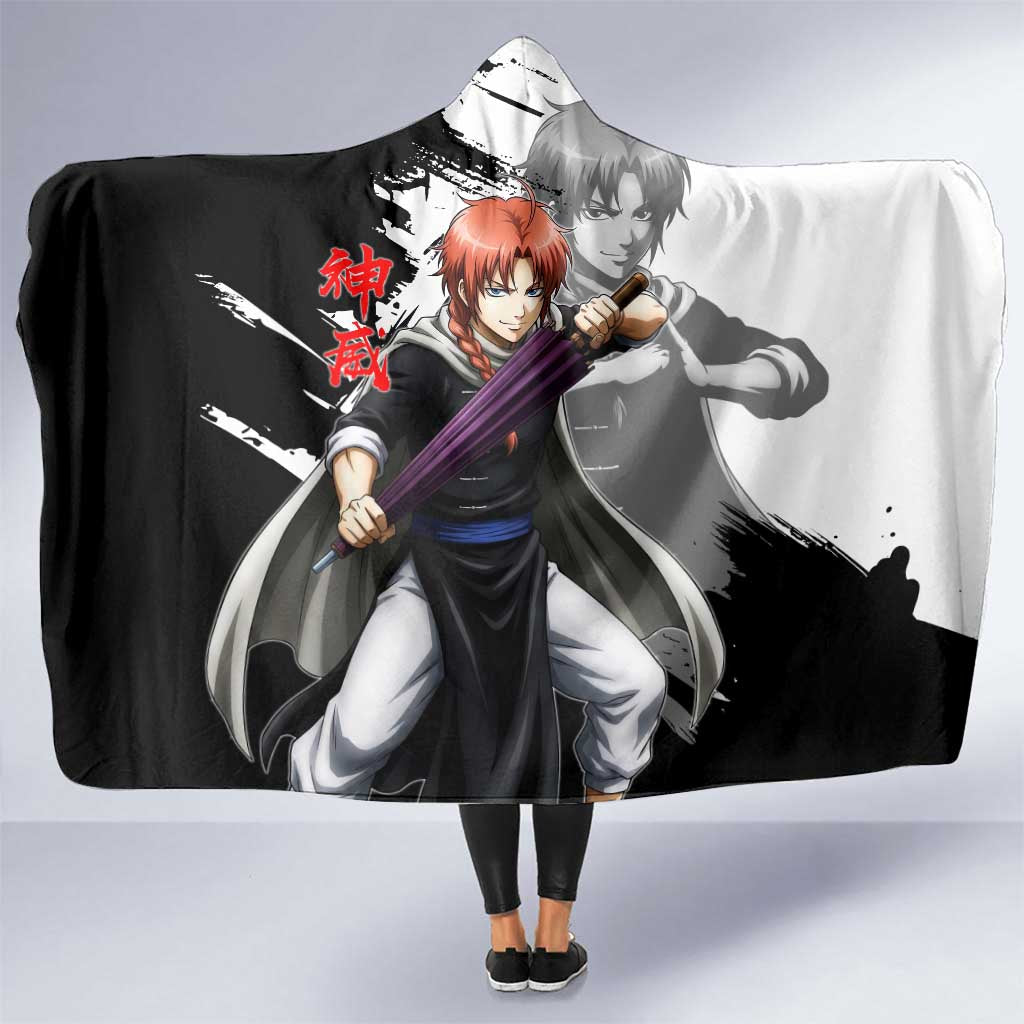Kamui Hooded Blanket Rogue Warrior Ink Clash Style