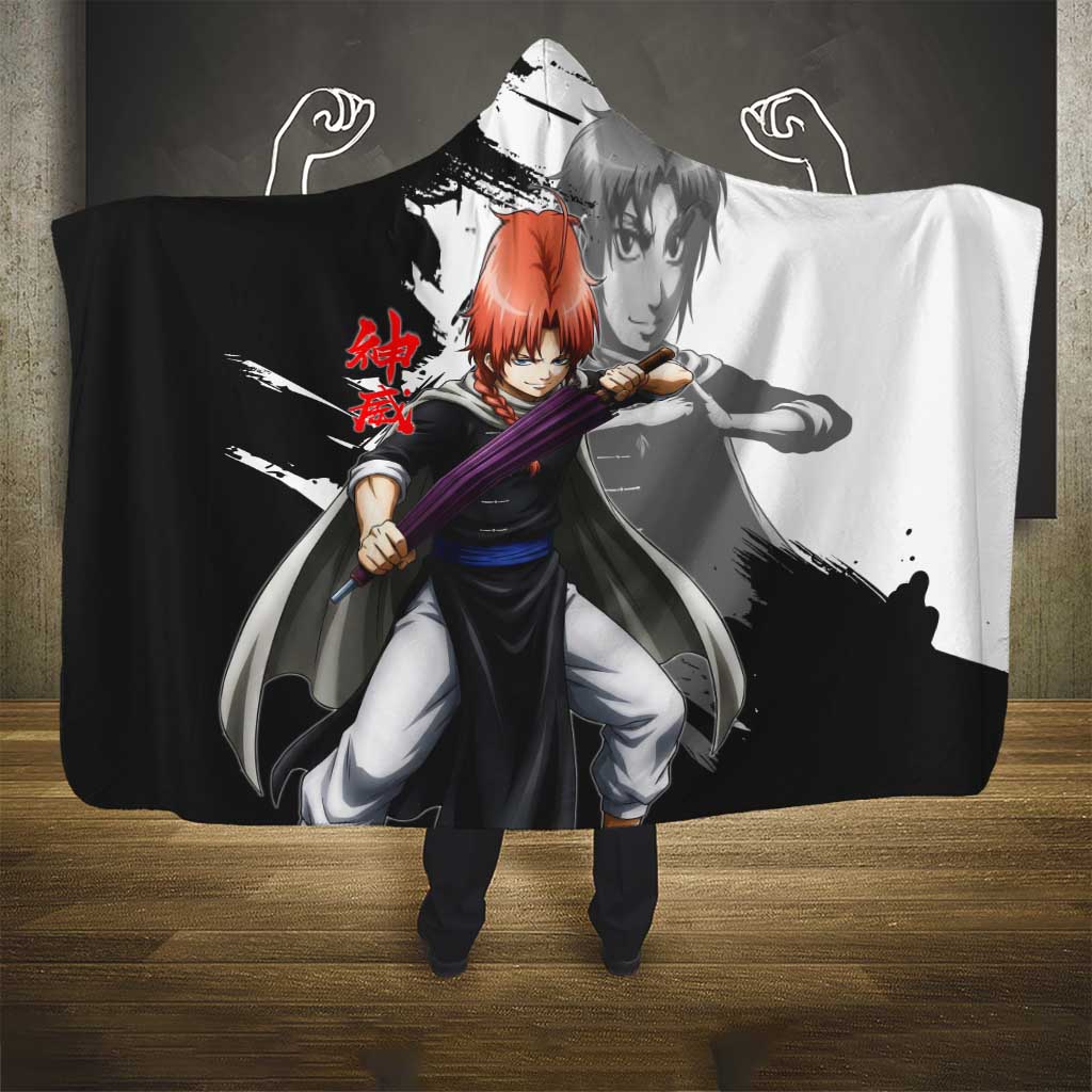 Kamui Hooded Blanket Rogue Warrior Ink Clash Style
