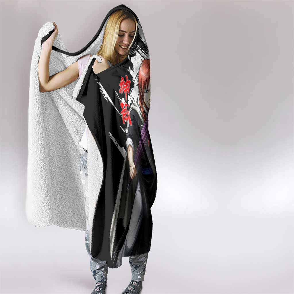 Kamui Hooded Blanket Rogue Warrior Ink Clash Style