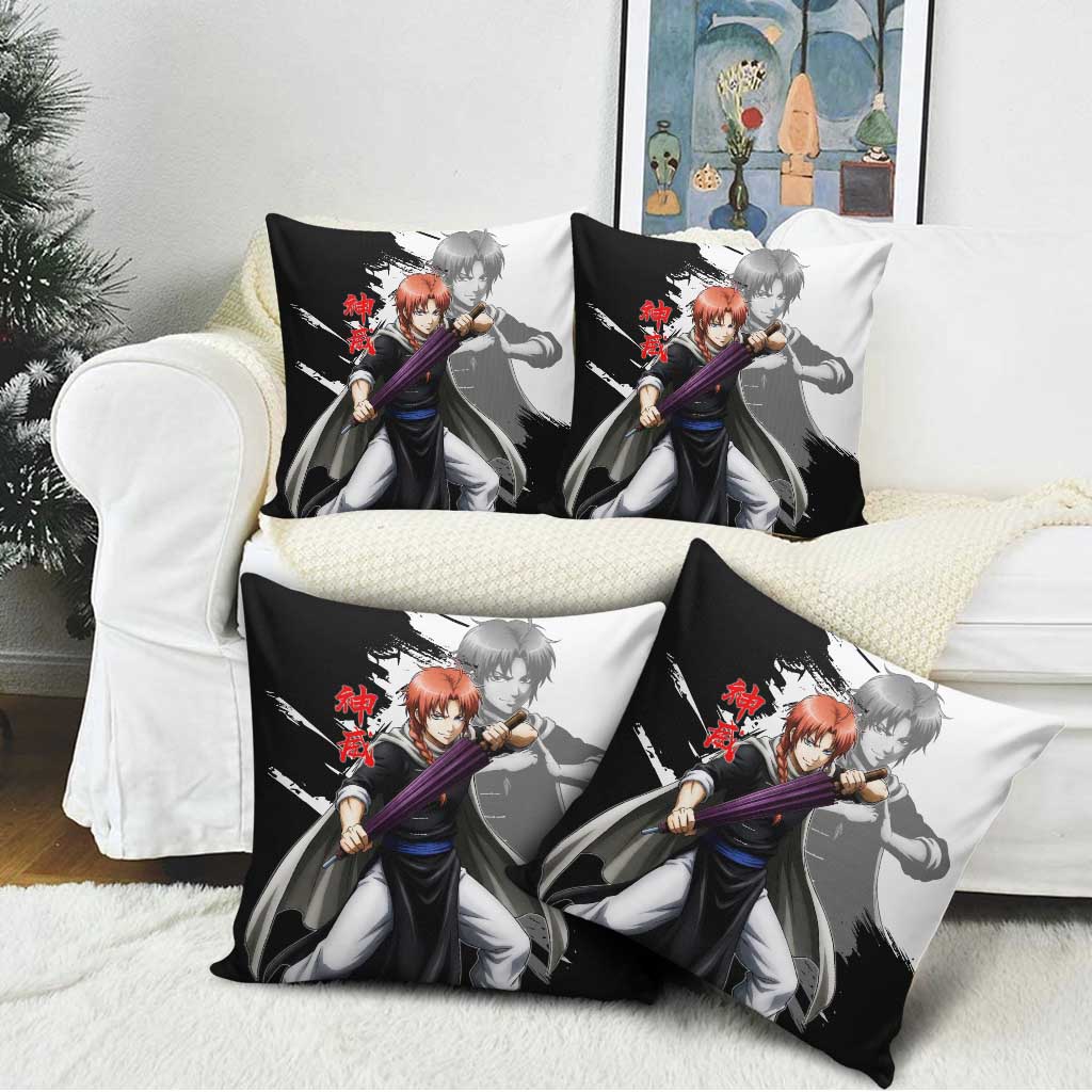Kamui Pillow Cover Rogue Warrior Ink Clash Style