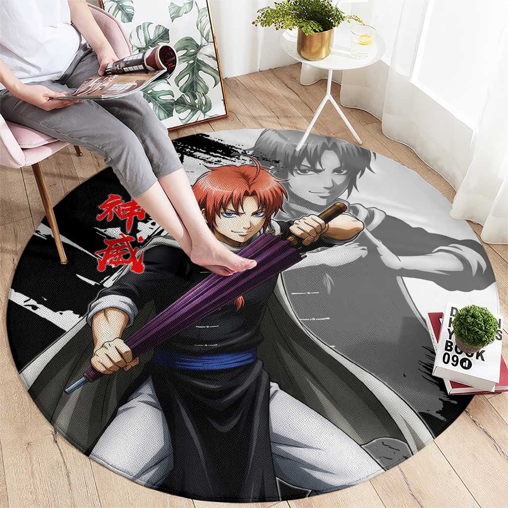 Kamui Round Carpet Rogue Warrior Ink Clash Style
