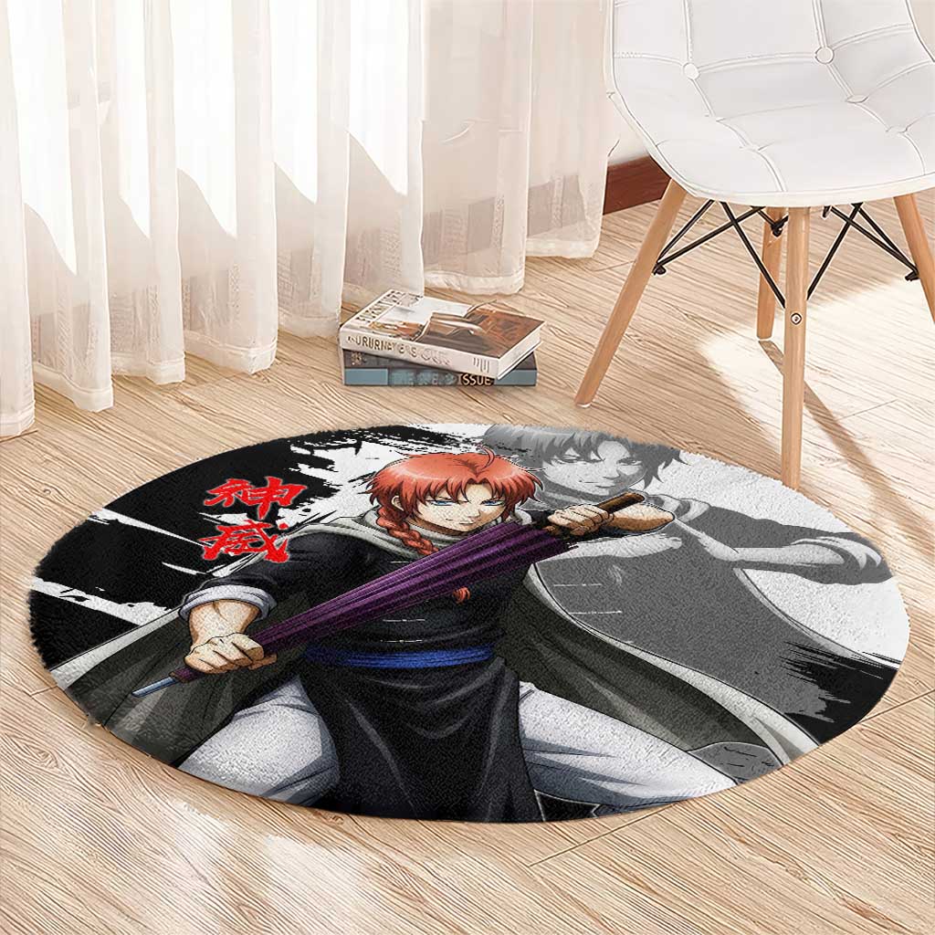 Kamui Round Carpet Rogue Warrior Ink Clash Style