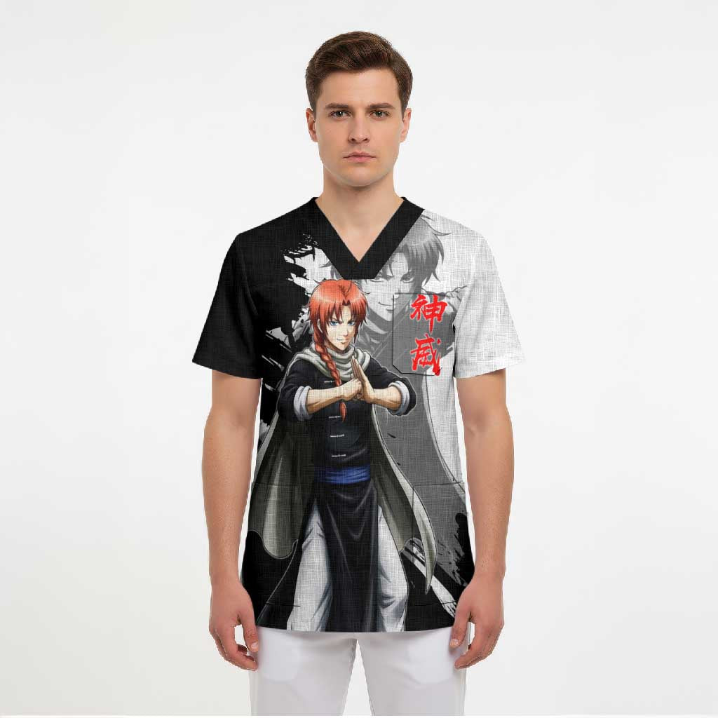 Kamui Scrub Top Rogue Warrior Ink Clash Style