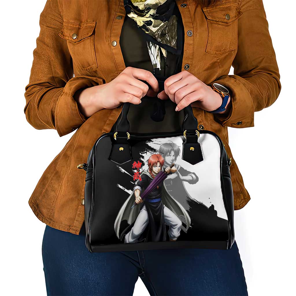Kamui Shoulder Handbag Rogue Warrior Ink Clash Style