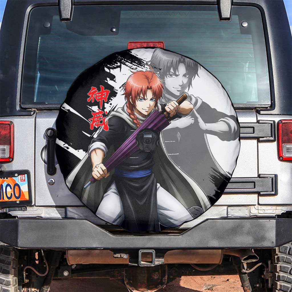 Kamui Spare Tire Cover Rogue Warrior Ink Clash Style