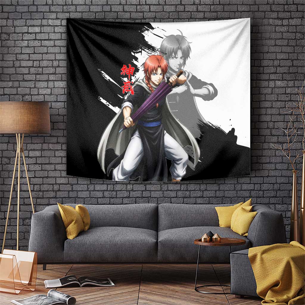 Kamui Tapestry Rogue Warrior Ink Clash Style