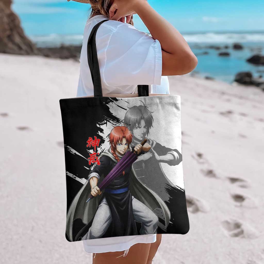 Kamui Tote Bag Rogue Warrior Ink Clash Style
