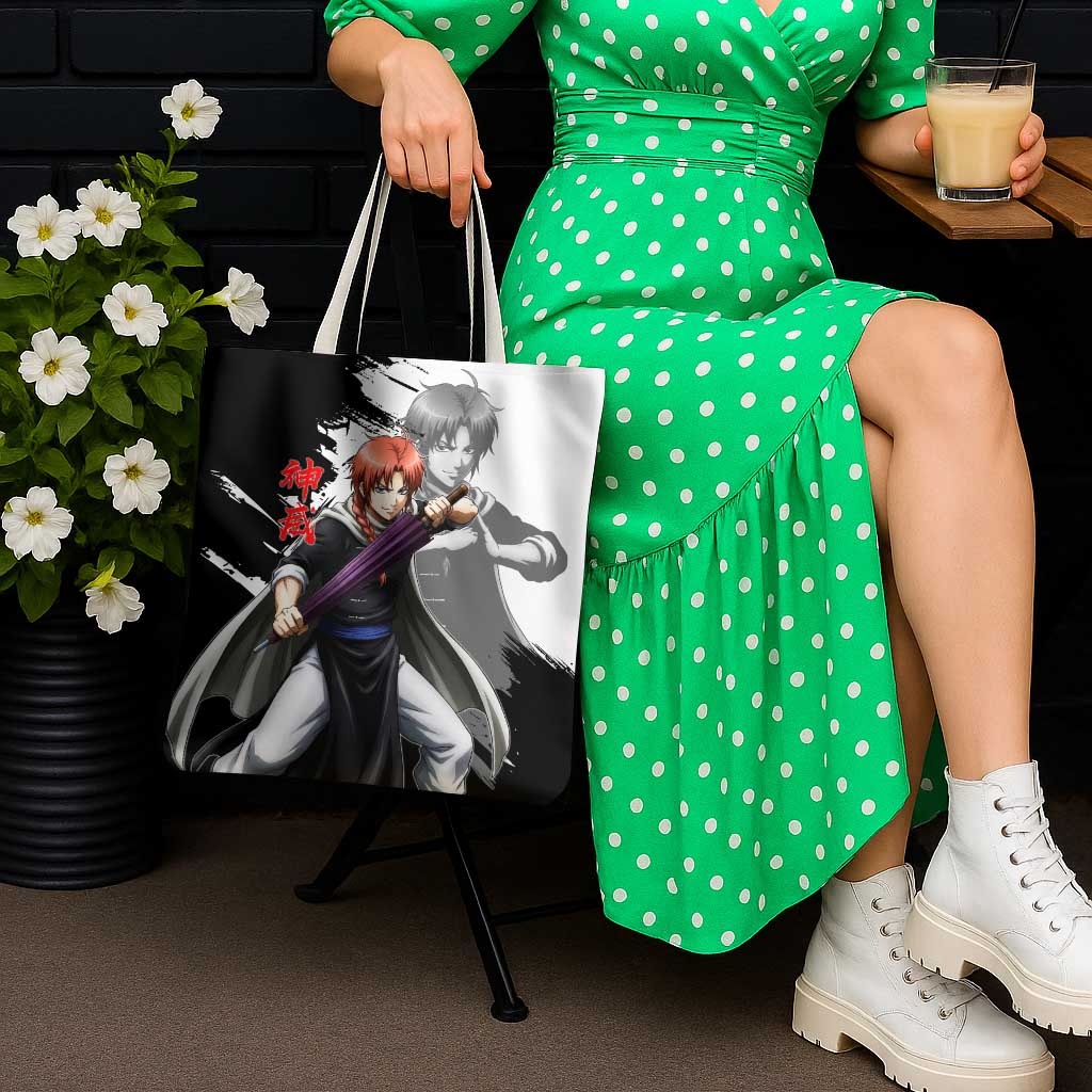 Kamui Tote Bag Rogue Warrior Ink Clash Style
