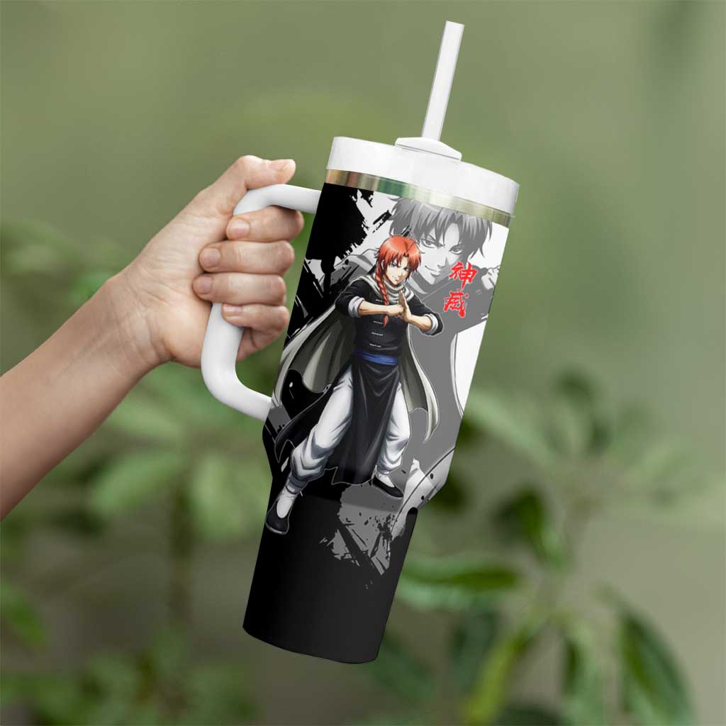 Kamui Tumbler With Handle Rogue Warrior Ink Clash Style