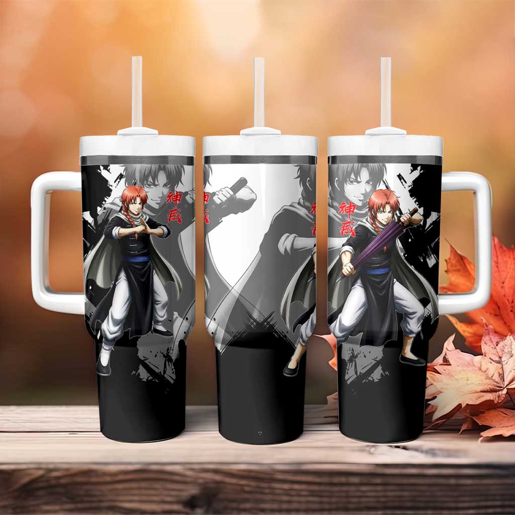 Kamui Tumbler With Handle Rogue Warrior Ink Clash Style