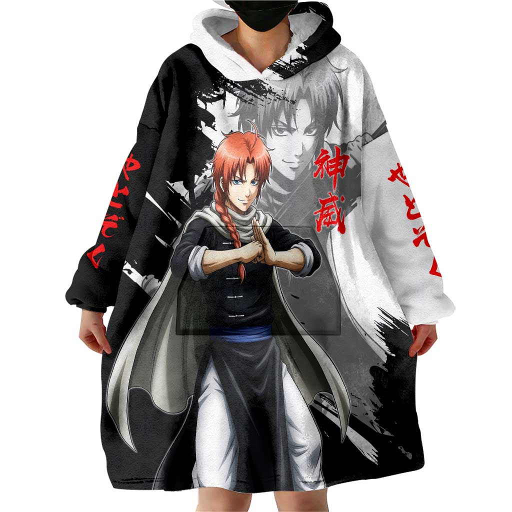 Kamui Wearable Blanket Hoodie Rogue Warrior Ink Clash Style