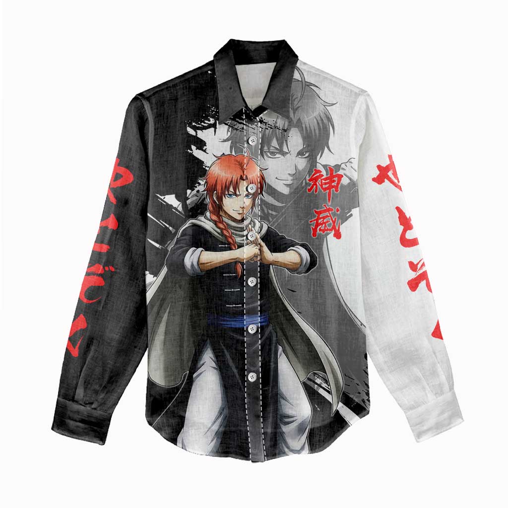 Kamui Women Casual Shirt Rogue Warrior Ink Clash Style