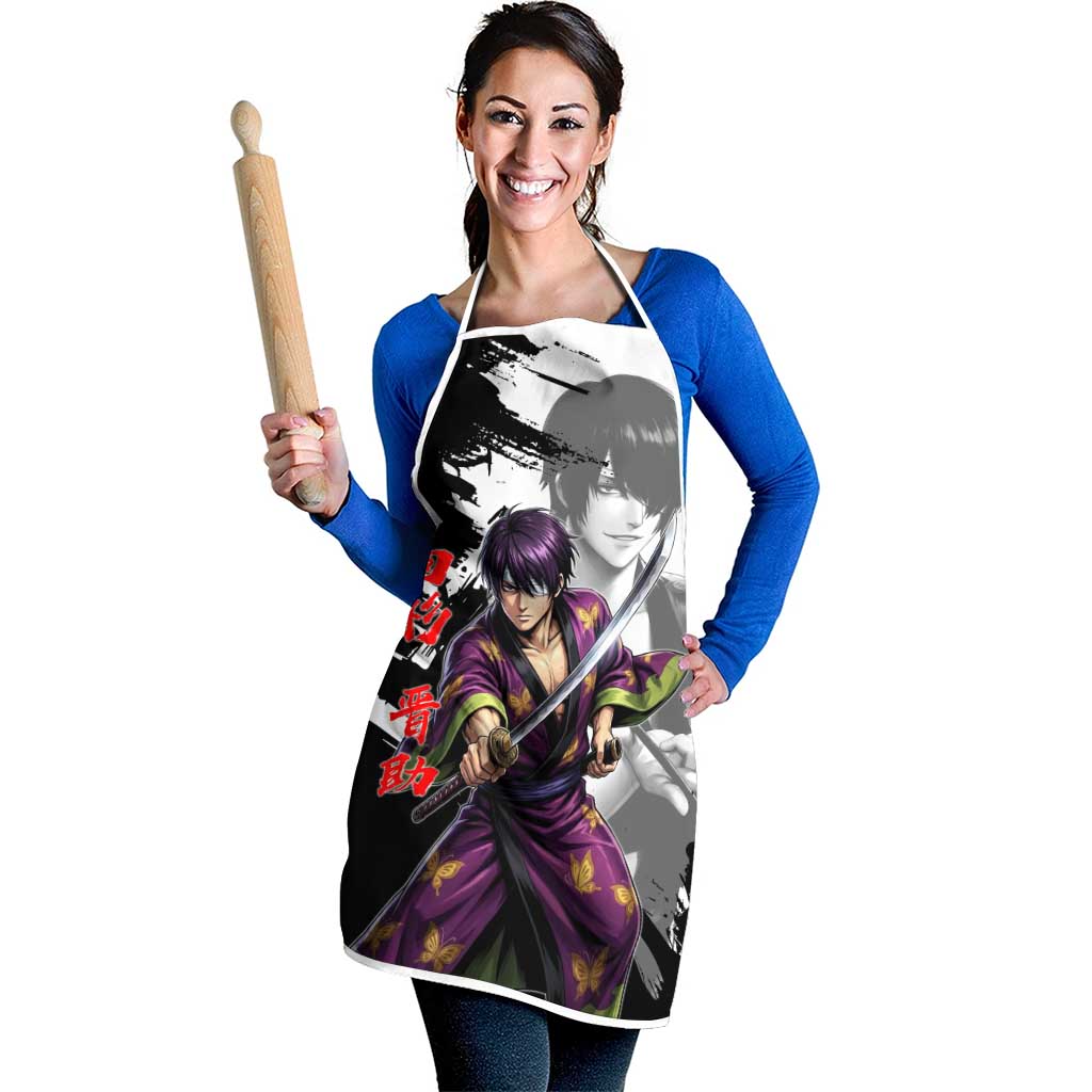 Shinsuke Takasugi Apron Dark Ronin Ink Wash Style